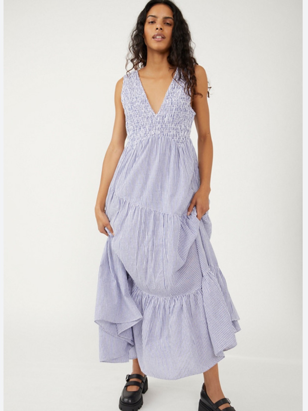 Free People Striped Juno Maxi Dress